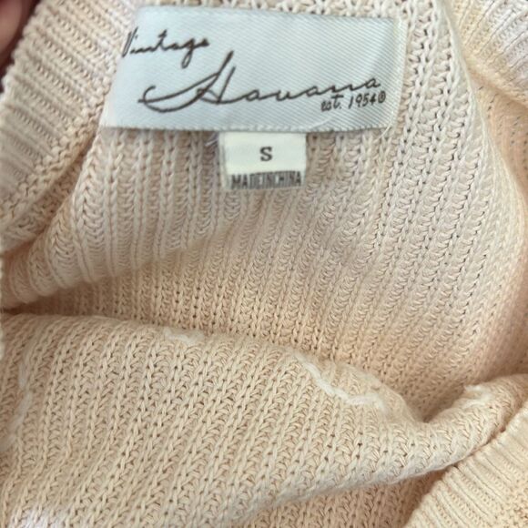 Vintage Havana | Oversized Cursive Knit Beach Knitted Ombré Sweater | S - Picture 6 of 6